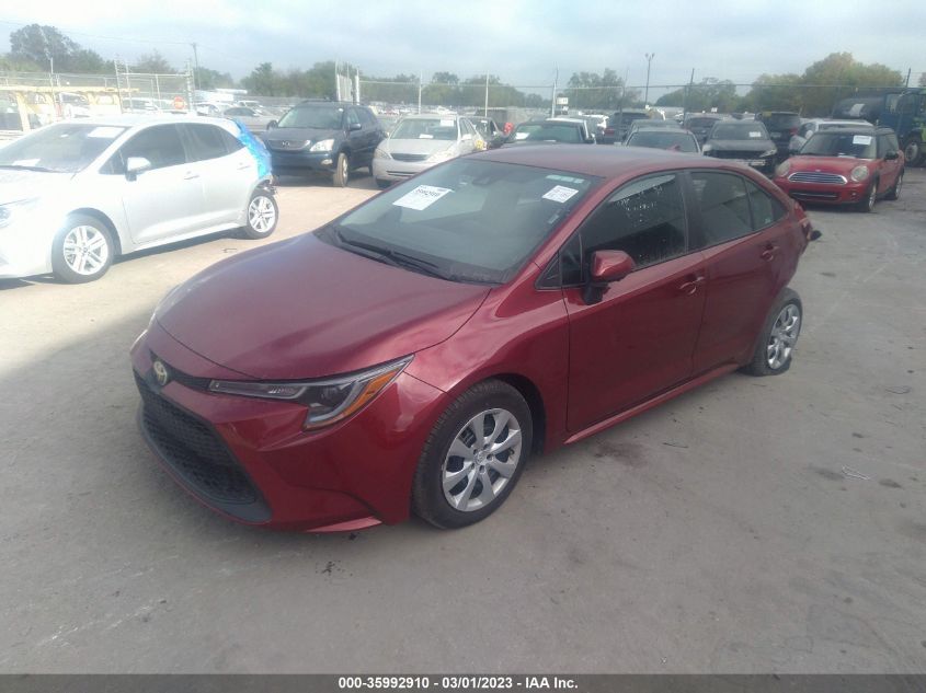 2022 TOYOTA COROLLA LE VIN: 5YFEPMAE3NP306531