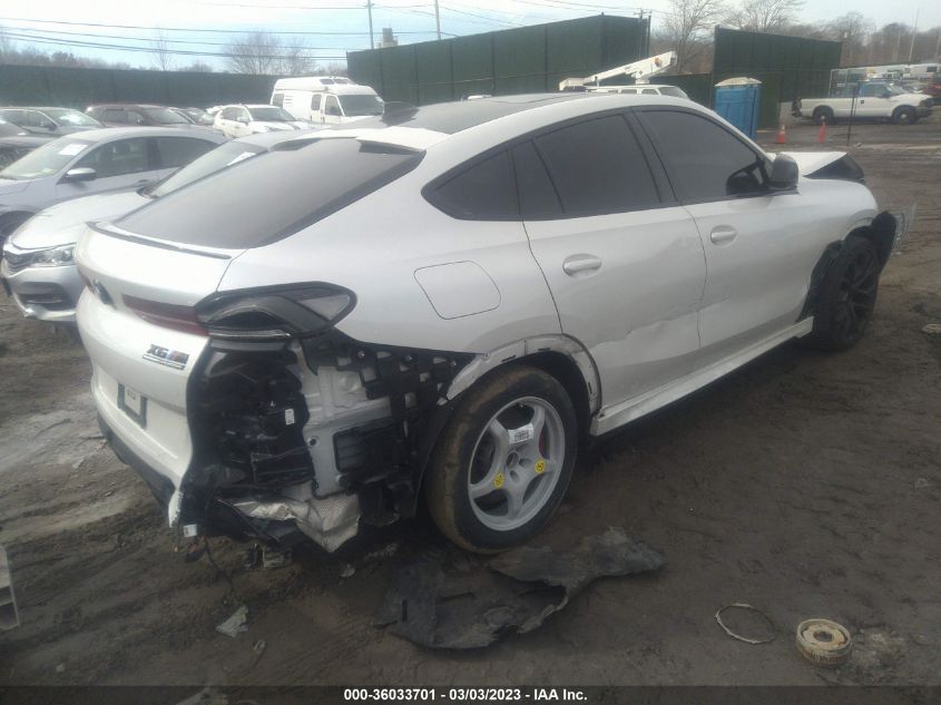 2022 BMW X6 M VIN: 5YMCY0C08N9L36409