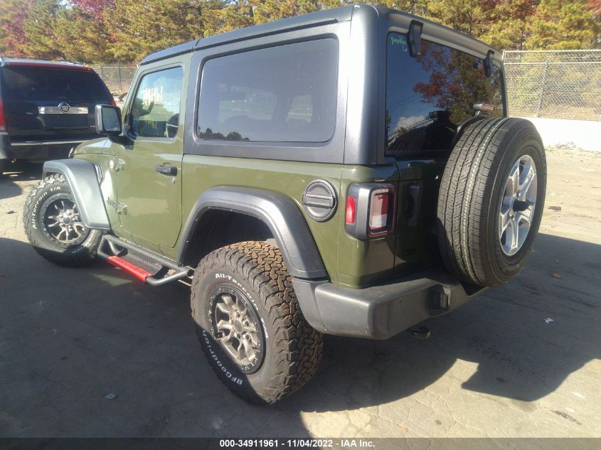 2021 JEEP WRANGLER SPORT S VIN: 1C4GJXAN5MW665428