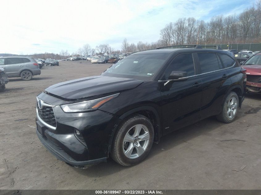 2023 TOYOTA HIGHLANDER HYBRID LE VIN: 5TDBBRCH9PS106754