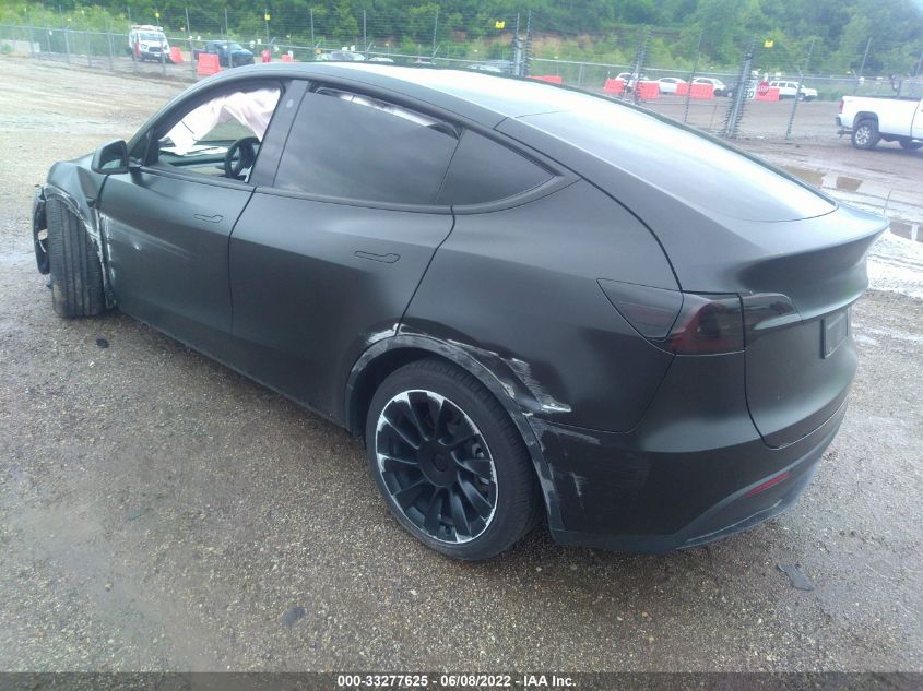 2021 TESLA MODEL Y LONG RANGE VIN: 5YJYGDEE0MF265650