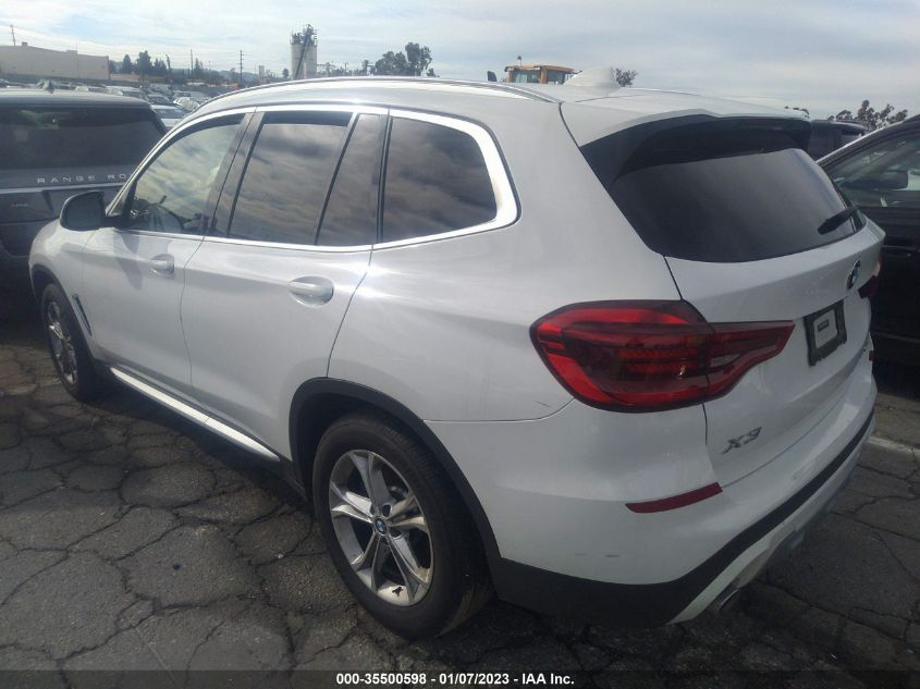 2021 BMW X3 SDRIVE30I VIN: 5UXTY3C06M9D84792