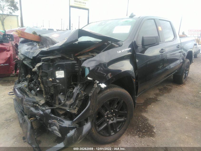 2022 CHEVROLET SILVERADO 1500 CUSTOM VIN: 1GCPDBEK3NZ529714