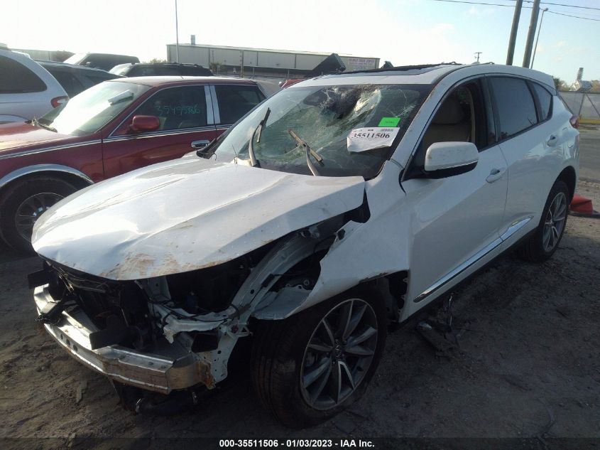 2022 ACURA RDX W/TECHNOLOGY PACKAGE VIN: 5J8TC1H55NL006376