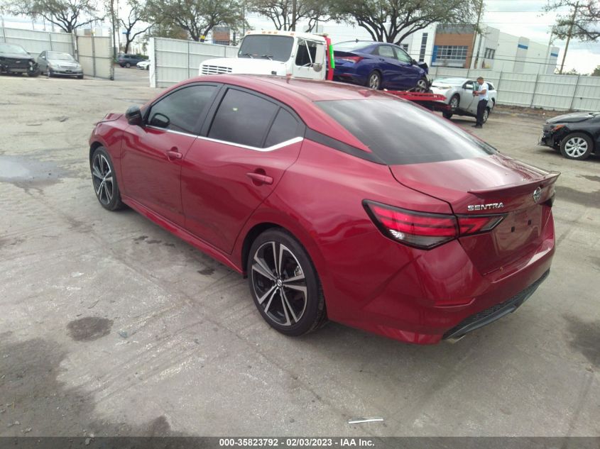 2022 NISSAN SENTRA SR VIN: 3N1AB8DV0NY264449