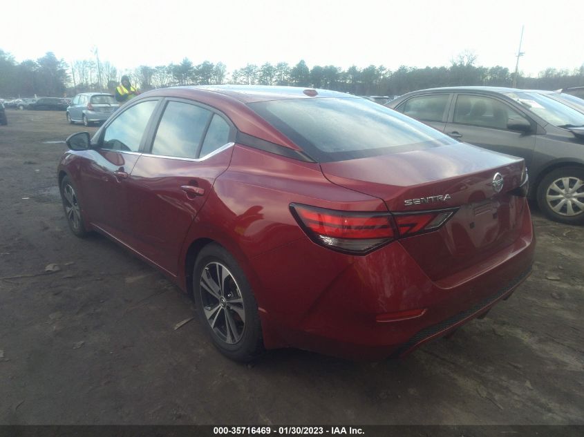 2022 NISSAN SENTRA SV VIN: 3N1AB8CV1NY226200