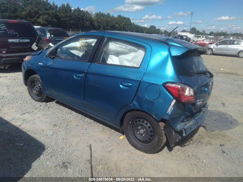 2021 MITSUBISHI MIRAGE ES/LE/CARBONITE EDITION VIN: ML32AUHJ3MH002460