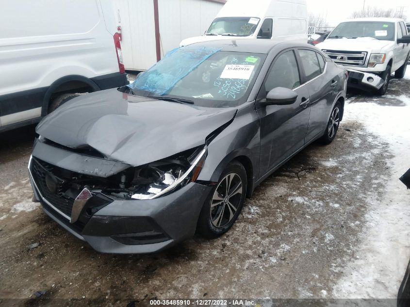 2022 NISSAN SENTRA SV VIN: 3N1AB8CV4NY248658