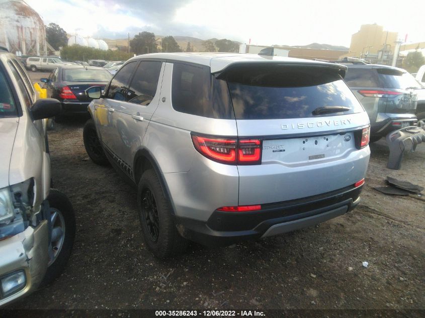 2020 LAND ROVER DISCOVERY SPORT S VIN: SALCJ2FX9LH850752