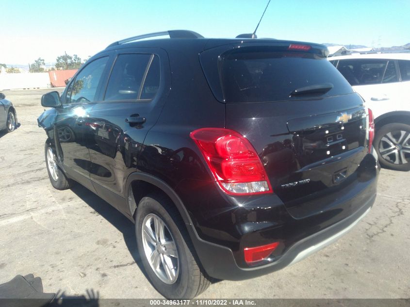 2021 CHEVROLET TRAX LT VIN: KL7CJPSB2MB322308