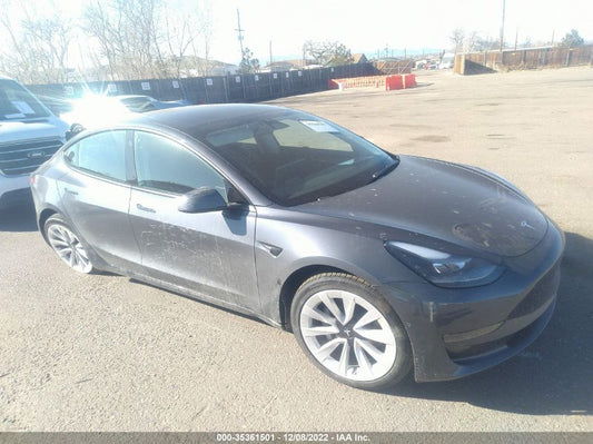 2022 TESLA MODEL 3 LONG RANGE VIN: 5YJ3E1EB1NF328406