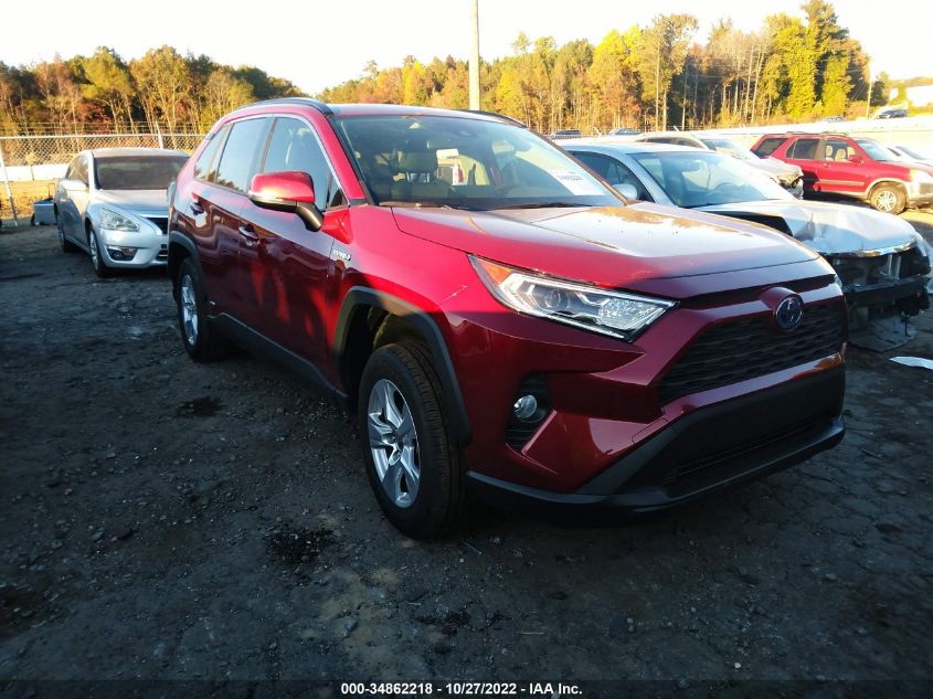 2021 TOYOTA RAV4 HYBRID XLE VIN: JTMRWRFV4MD135672
