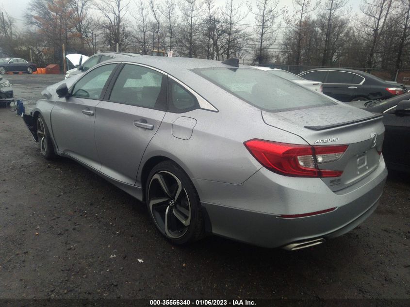 2022 HONDA ACCORD SEDAN SPORT VIN: 1HGCV1F31NA100505