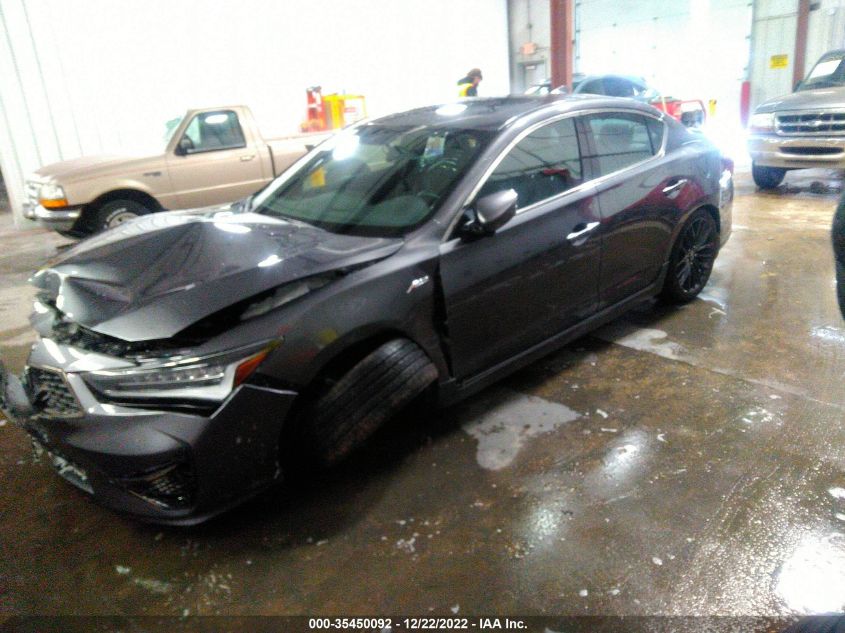 2022 ACURA ILX PACKAGE VIN: 19UDE2F82NA007336