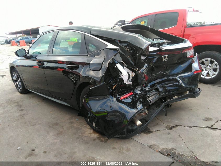 2022 HONDA CIVIC HATCHBACK EX-L VIN: 19XFL1H77NE009074