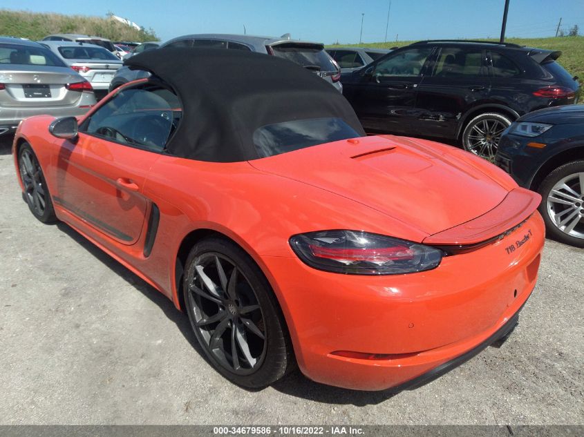 2021 PORSCHE 718 BOXSTER VIN: WP0CA2A8XMS210240