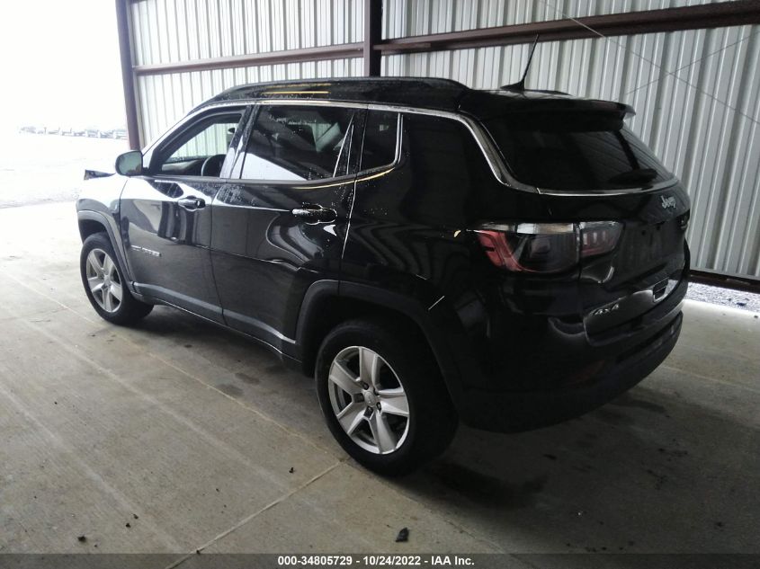 2022 JEEP COMPASS LATITUDE VIN: 3C4NJDBB4NT125392