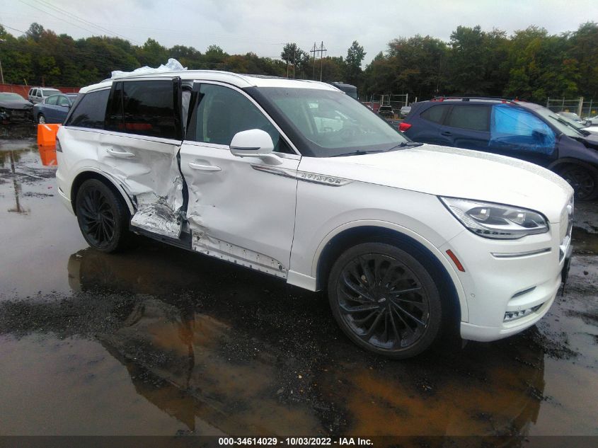 2021 LINCOLN AVIATOR RESERVE VIN: 5LM5J7XC6MGL00160