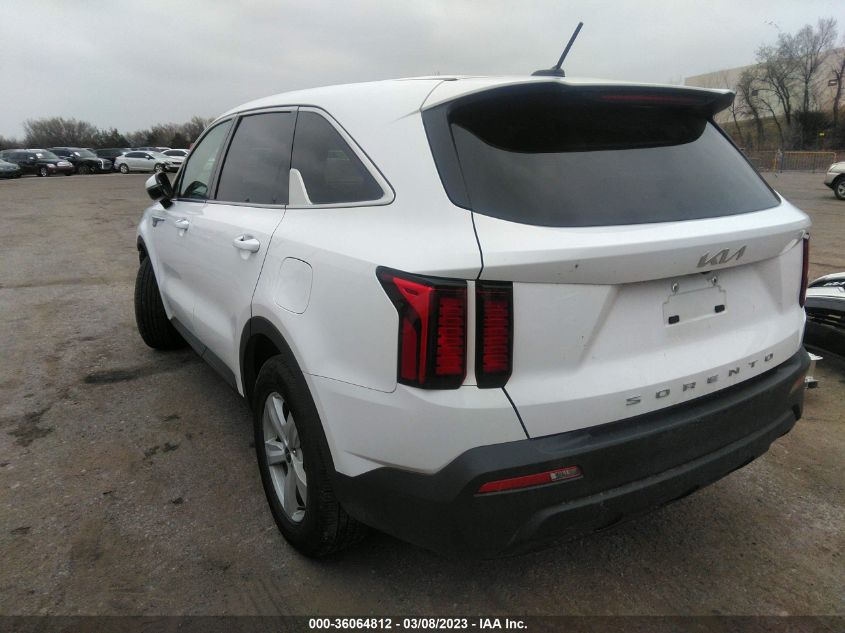 2022 KIA SORENTO LX VIN: 5XYRG4LC8NG076731