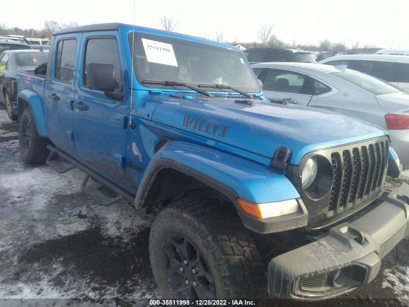 2021 JEEP GLADIATOR WILLYS VIN: 1C6HJTAG9ML541637