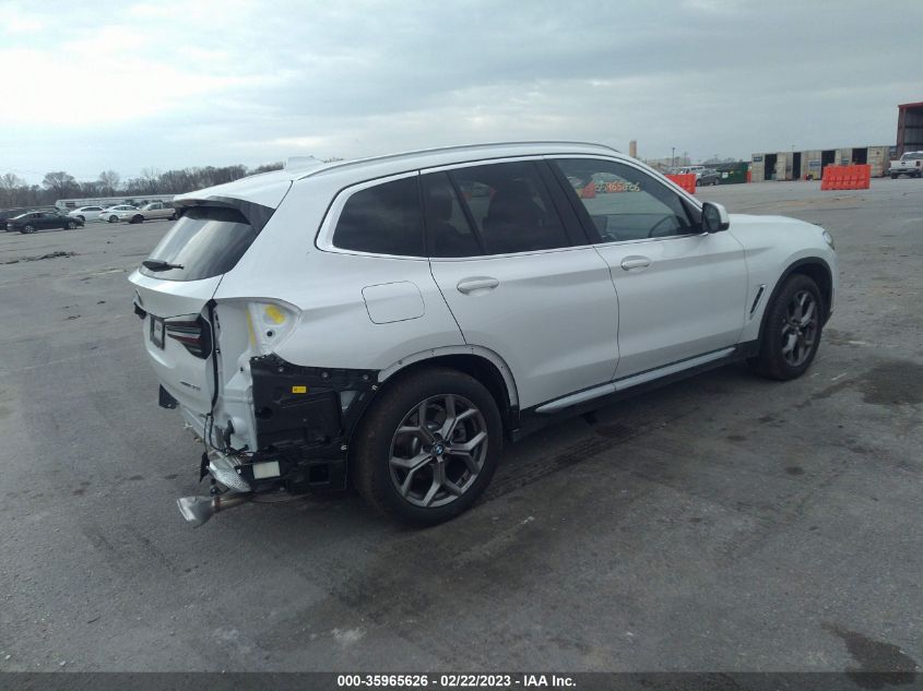 2022 BMW X3 XDRIVE30I VIN: WBX57DP09NN174824
