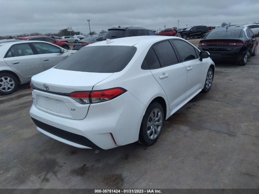 2022 TOYOTA COROLLA LE VIN: JTDEPMAE4NJ193550