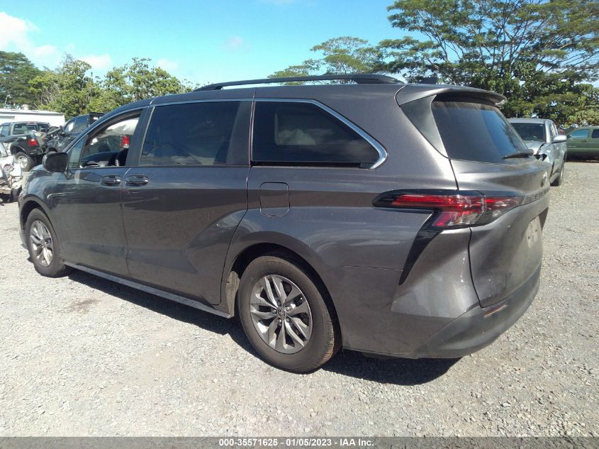 2022 TOYOTA SIENNA LE VIN: 5TDKRKECXNS107090