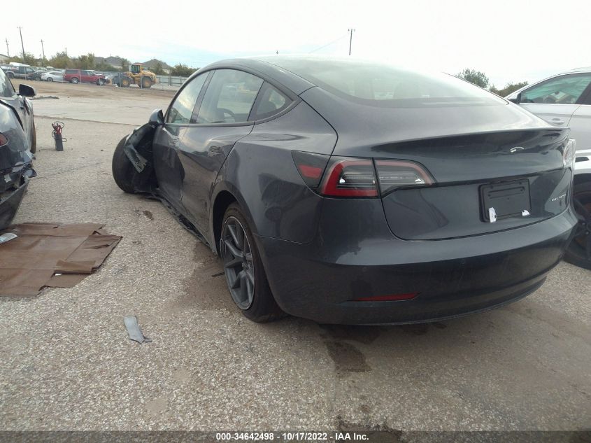2022 TESLA MODEL 3 LONG RANGE VIN: 5YJ3E1EB3NF332232