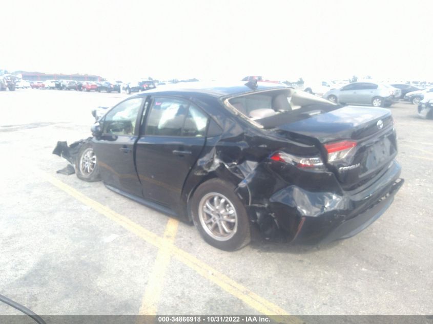 2022 TOYOTA COROLLA HYBRID LE VIN: JTDEAMDE8NJ041655