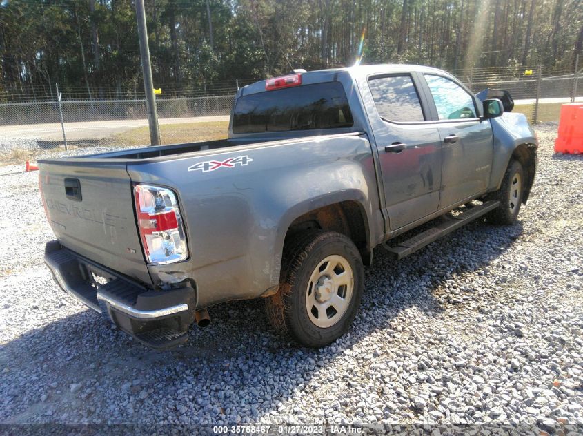 2021 CHEVROLET COLORADO 4WD WORK TRUCK VIN: 1GCGTBEN7M1215557