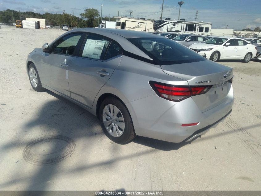 2022 NISSAN SENTRA S VIN: 3N1AB8BV4NY287462