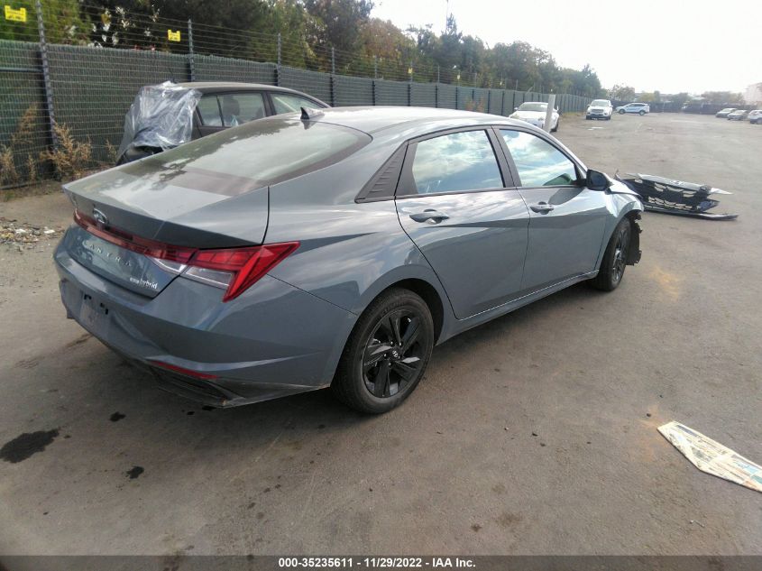 2023 HYUNDAI ELANTRA HYBRID BLUE VIN: KMHLM4AJ8PU033696