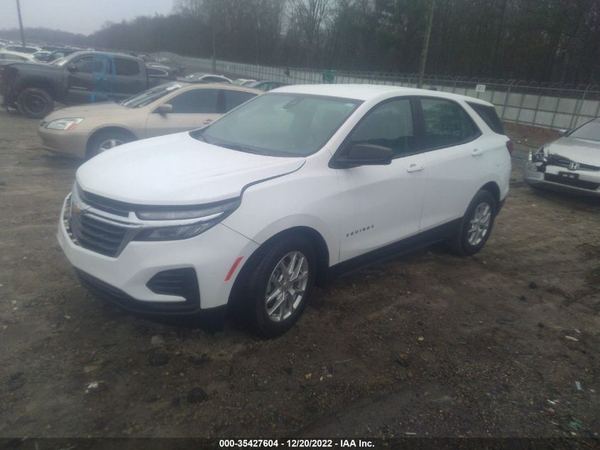 2022 CHEVROLET EQUINOX LS VIN: 3GNAXHEV1NS116950