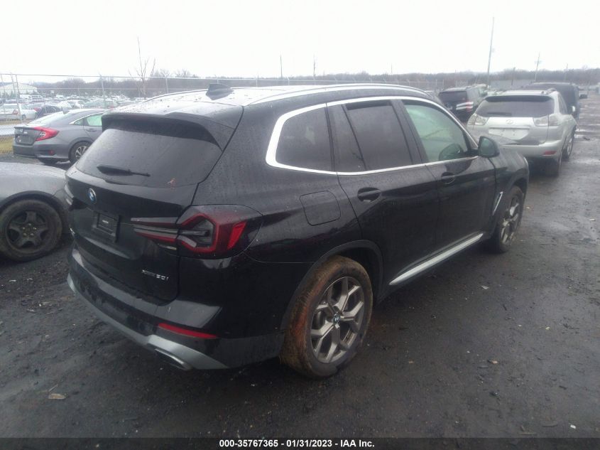 2022 BMW X3 XDRIVE30I VIN: 5UX53DP01N9N10546