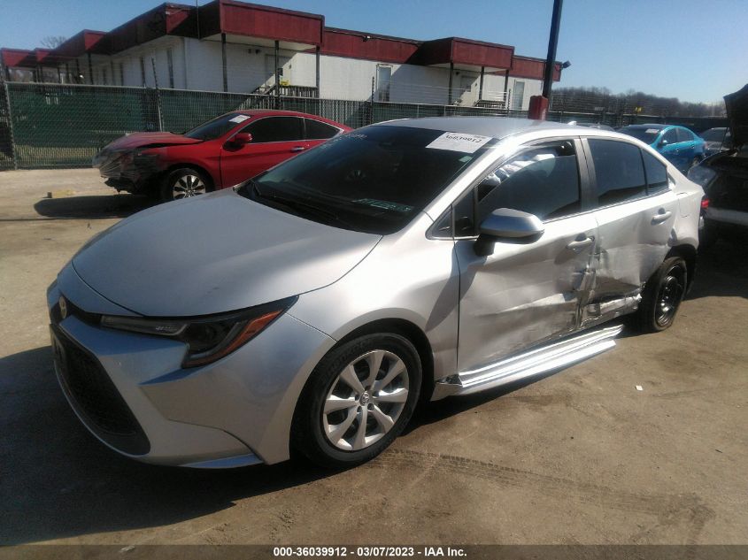 2022 TOYOTA COROLLA LE VIN: 5YFEPMAE8NP376171