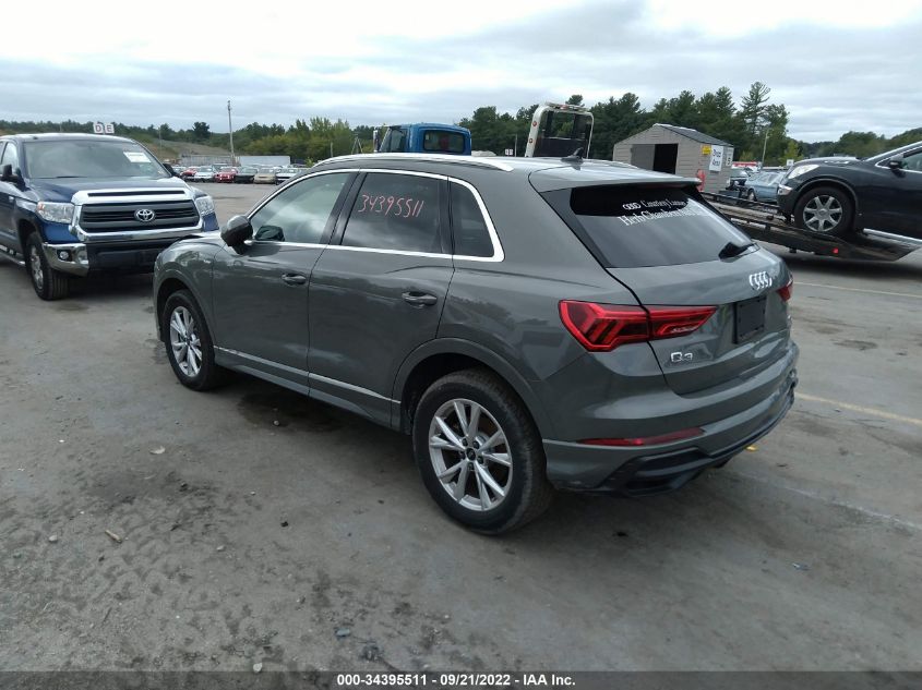 2021 AUDI Q3 S LINE PREMIUM PLUS VIN: WA1EECF3XM1081447