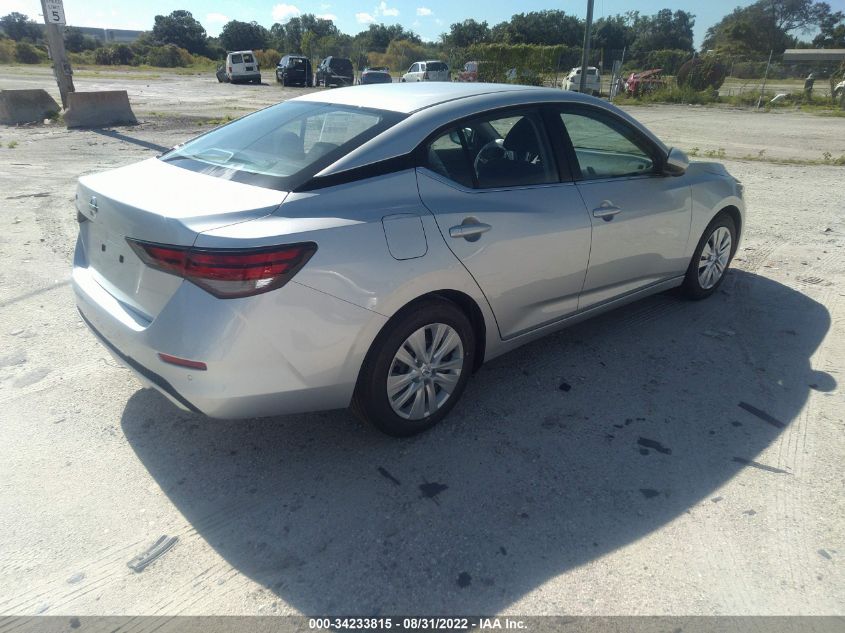 2022 NISSAN SENTRA S VIN: 3N1AB8BVXNY286025