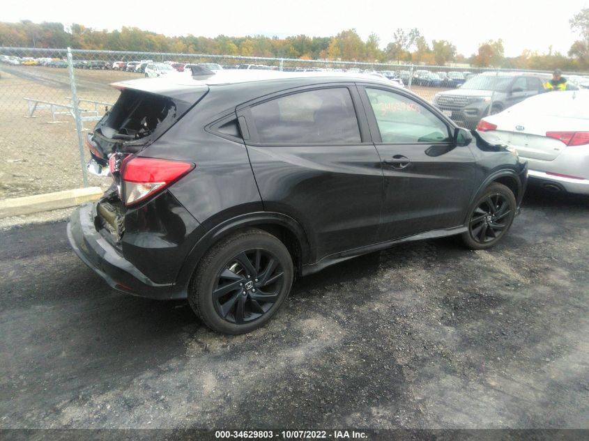 2022 HONDA HR-V SPORT VIN: 3CZRU6H19NM707463