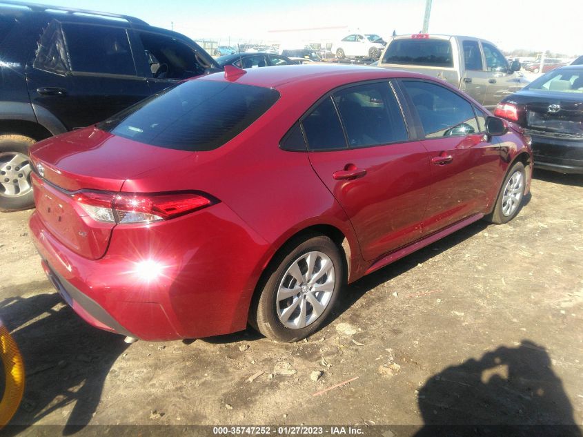 2022 TOYOTA COROLLA LE VIN: 5YFEPMAE9NP370685