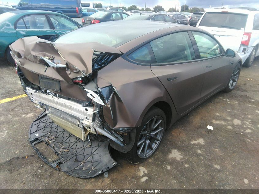 2022 TESLA MODEL 3 LONG RANGE VIN: 5YJ3E1EB0NF137088