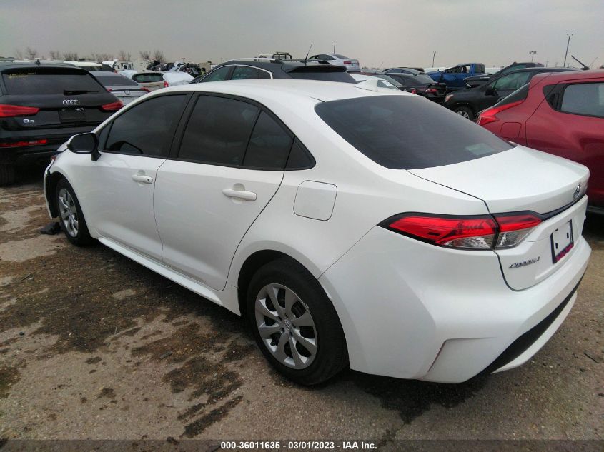 2022 TOYOTA COROLLA LE VIN: 5YFEPMAE4NP316145