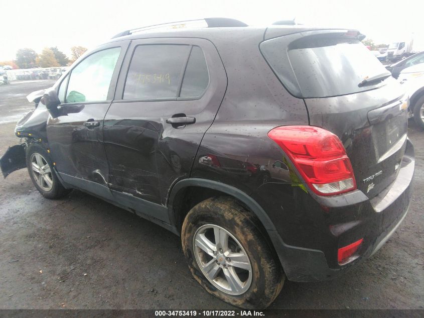 2021 CHEVROLET TRAX LT VIN: KL7CJPSBXMB342127