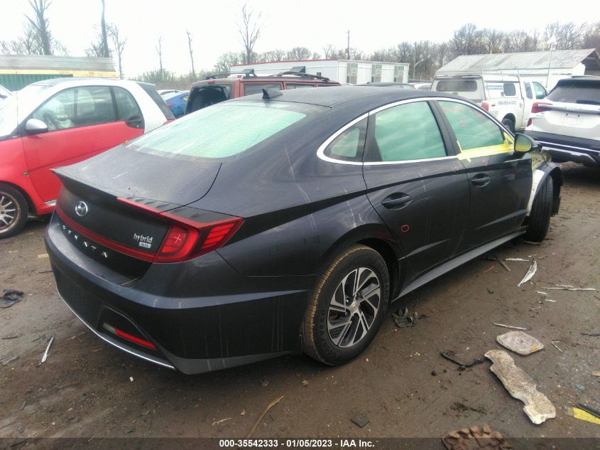 2022 HYUNDAI SONATA HYBRID BLUE VIN: KMHL24JJ0NA046799
