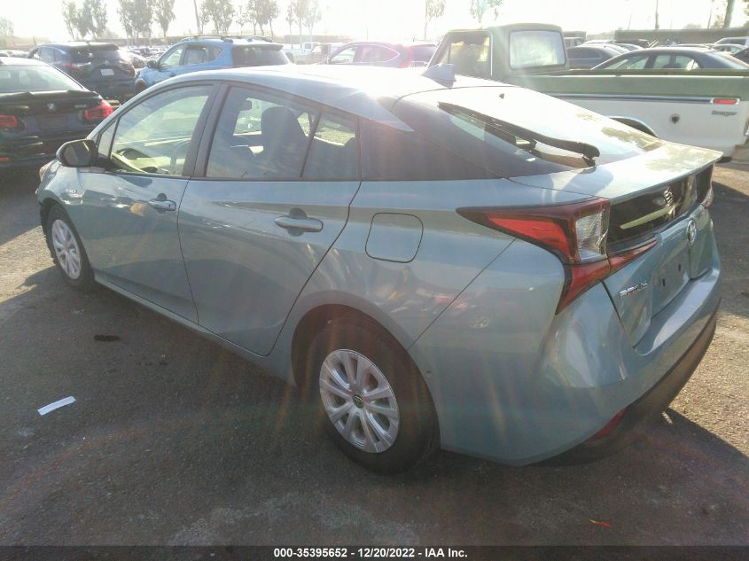 2021 TOYOTA PRIUS L VIN: JTDKAMFU5M3138810