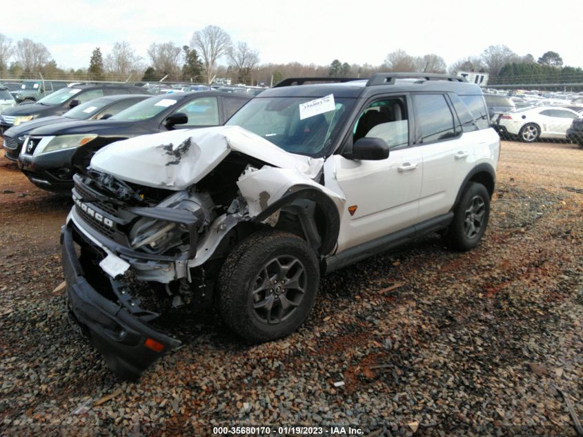 2022 FORD BRONCO SPORT BADLANDS VIN: 3FMCR9D99NRD38838