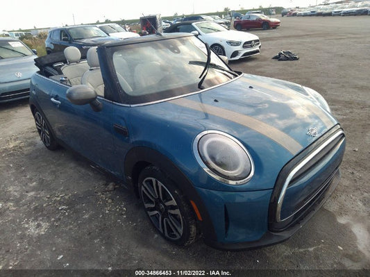 2022 MINI CONVERTIBLE COOPER VIN: WMW23DL0XN3N80122