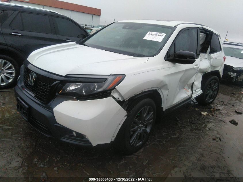 2021 HONDA PASSPORT EX-L VIN: 5FNYF7H58MB012138