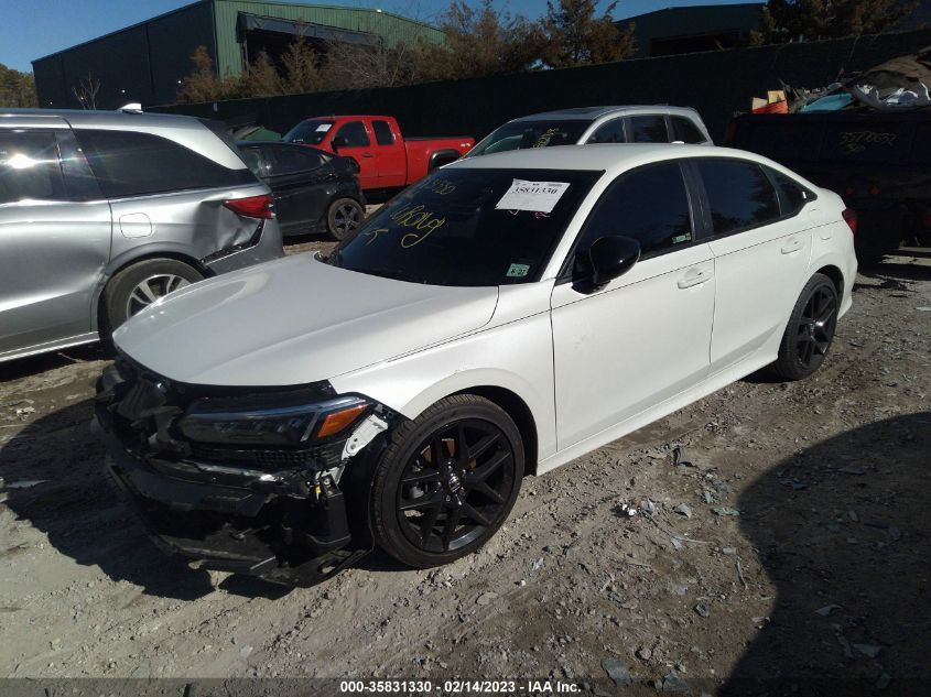 2022 HONDA CIVIC SEDAN SPORT VIN: 2HGFE2F57NH596920