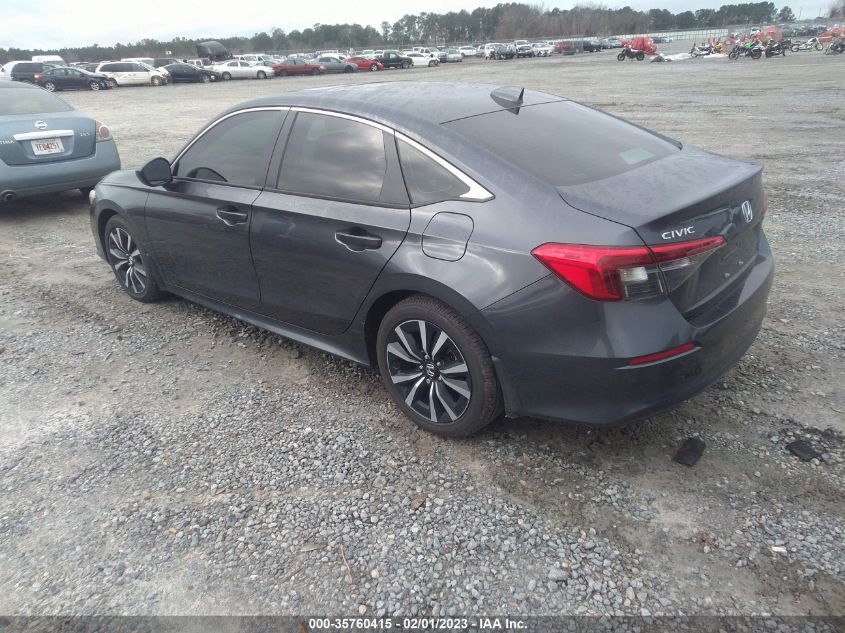 2022 HONDA CIVIC SEDAN EX VIN: 2HGFE1F74NH318570