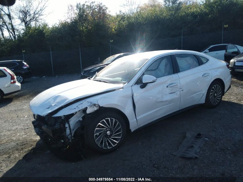 2022 HYUNDAI SONATA HYBRID SEL VIN: KMHL34JJXNA051926